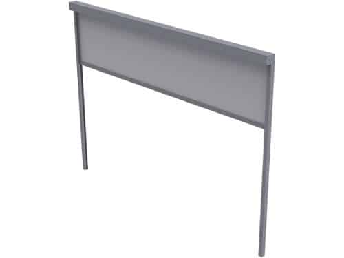 Riviera overkapping 3m screen antraciet