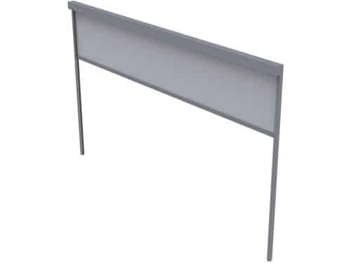 Riviera overkapping 4m screen antraciet