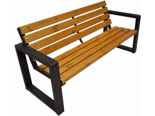 Robuuste Houten Tuinbank Scandinavisch Design 125cm