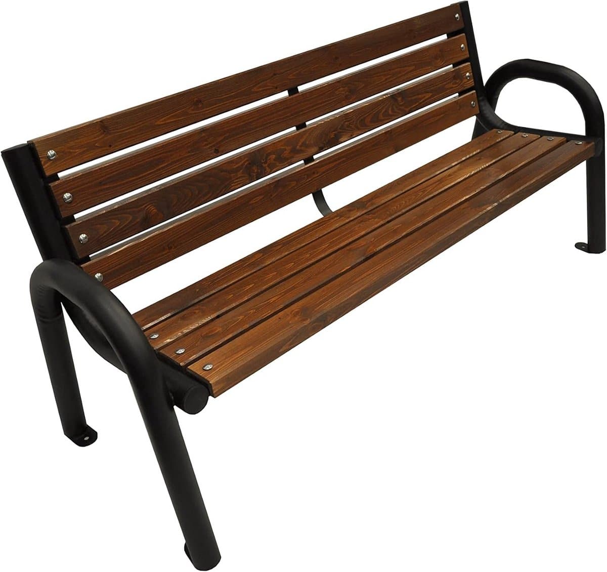 robuuste houten tuinbank voor buiten weerbestendig parkbank design (100cm