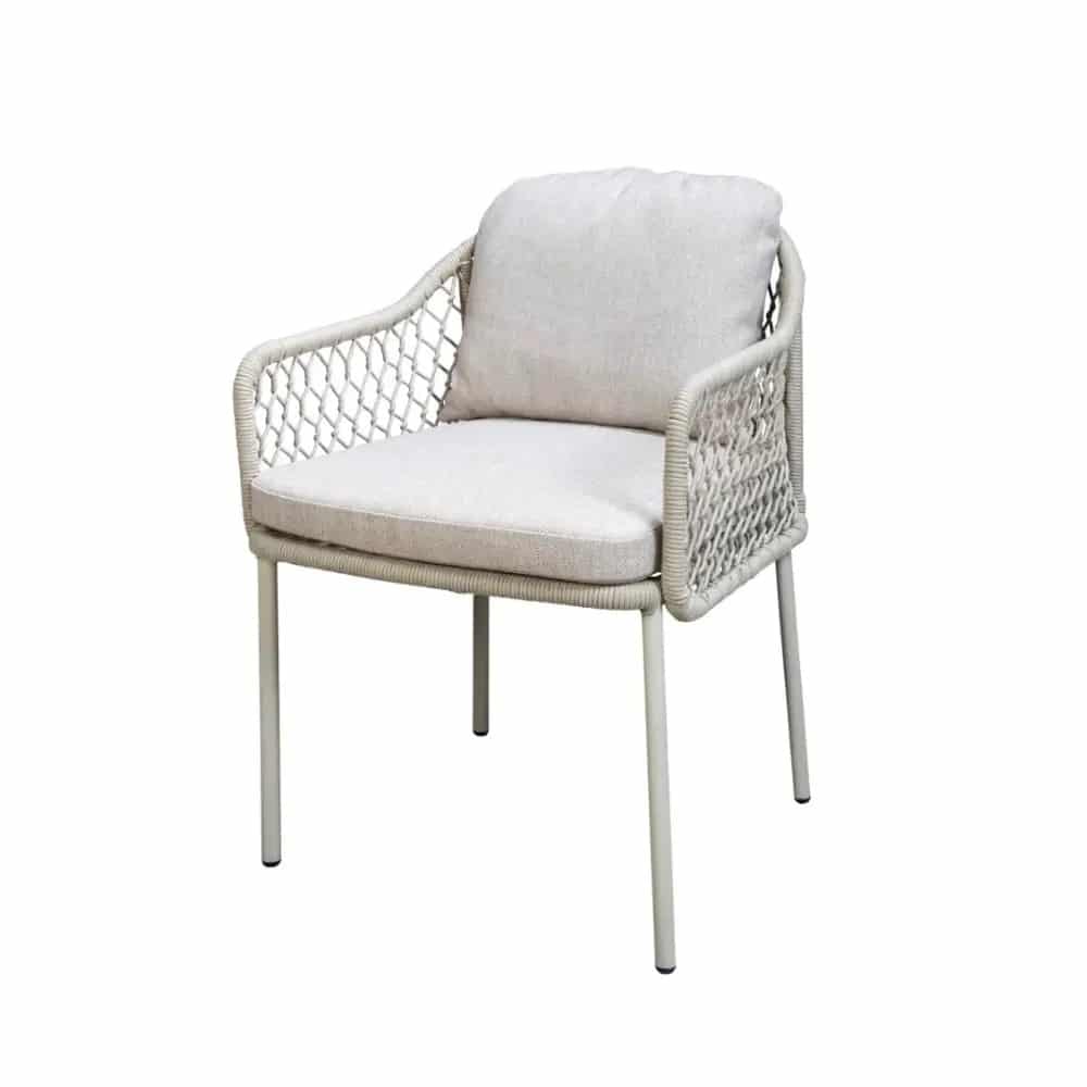 rocha tuinstoel aluminium rope salix kussens flax beige yoi yoi