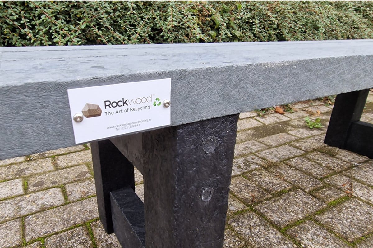 rockwood® zitbank lifelong zwaar kunststof (85kg) quartz brown