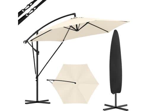 Rolu Parasol - Zweefparasol - Parasolhoes - 310 x 310