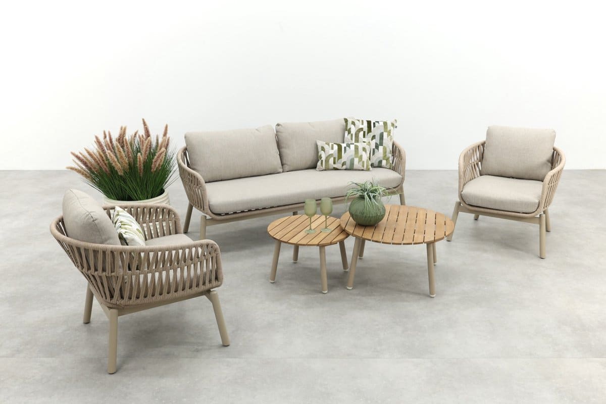 romeo/mindo rope stoel bank loungeset latte