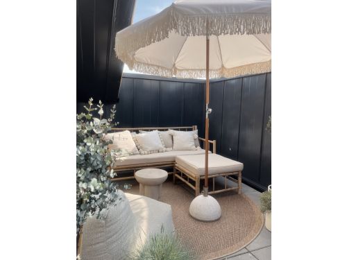Rond Jute Buitenkleed Outdoor Naturel 240cm Mrcarpet