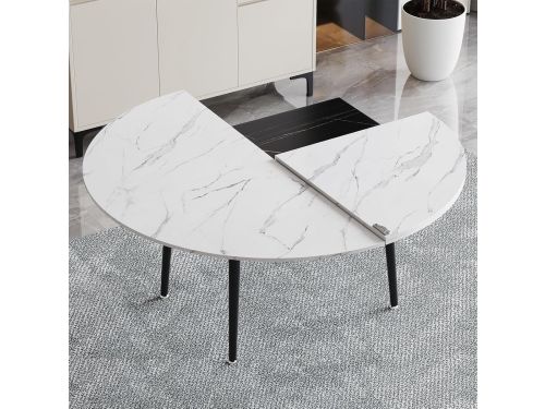 Rond Tafelblad - Klaptafel Blad - Extra Zitplaatsen - Vierdelig