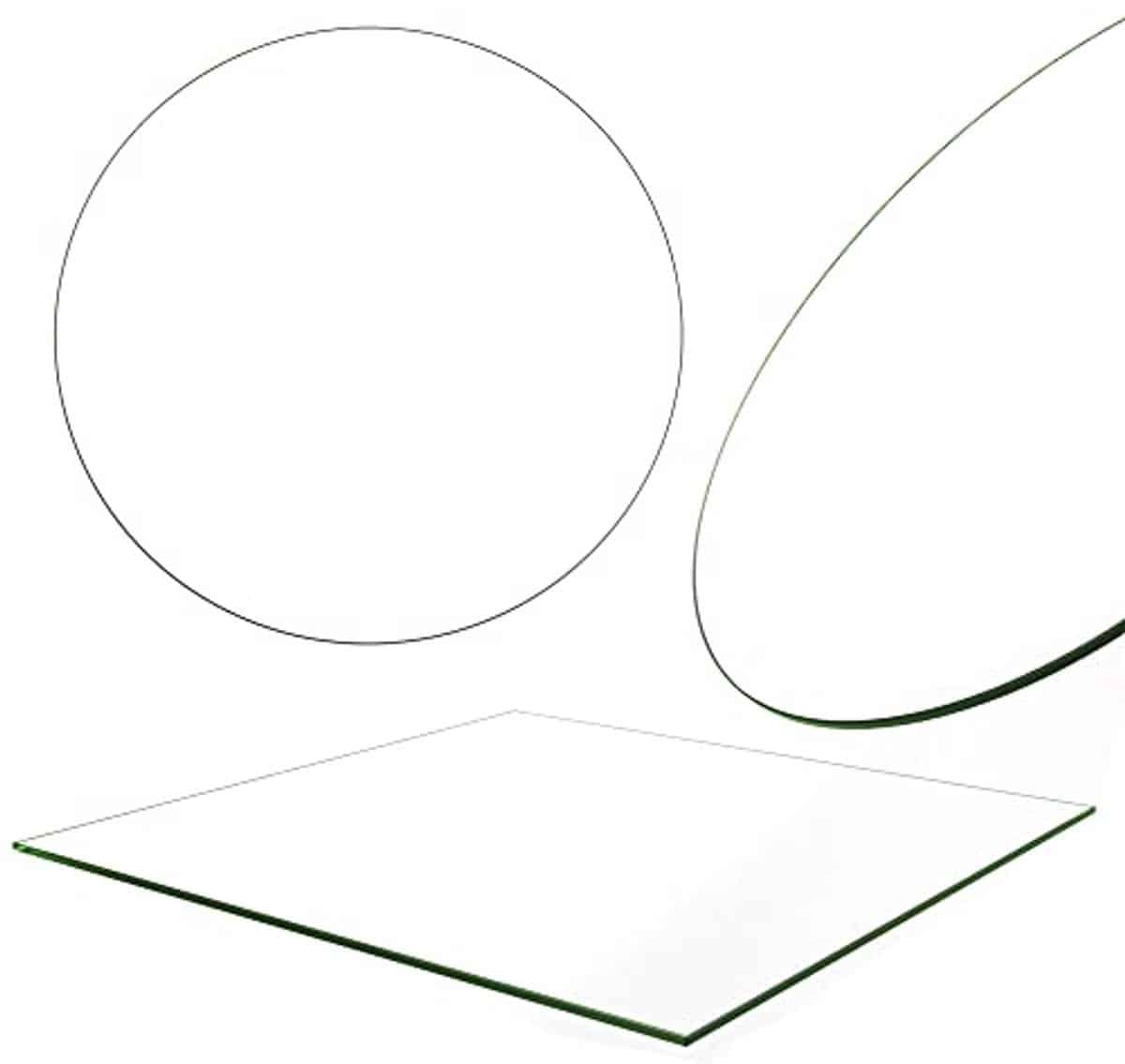 rond tafelblad van esg veiligheidsglas Ø 70 cm