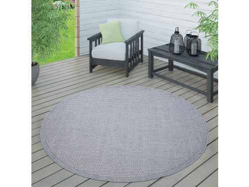 Rond Vloerkleed - Buitenkleed Terras - Verfraaien Buitenruimte - Weerbestendig