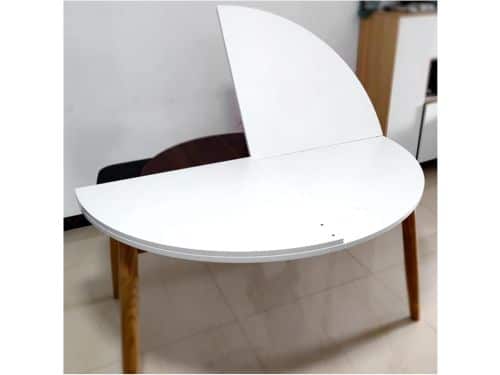 Ronde Eettafel - Klaptafel Uittrekbaar - Feestelijk Diner - Vierdelig