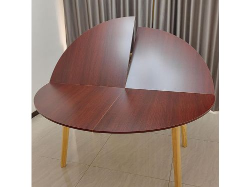 Ronde Klaptafel - Houten Blad Tafel - Veelzijdig Gebruik