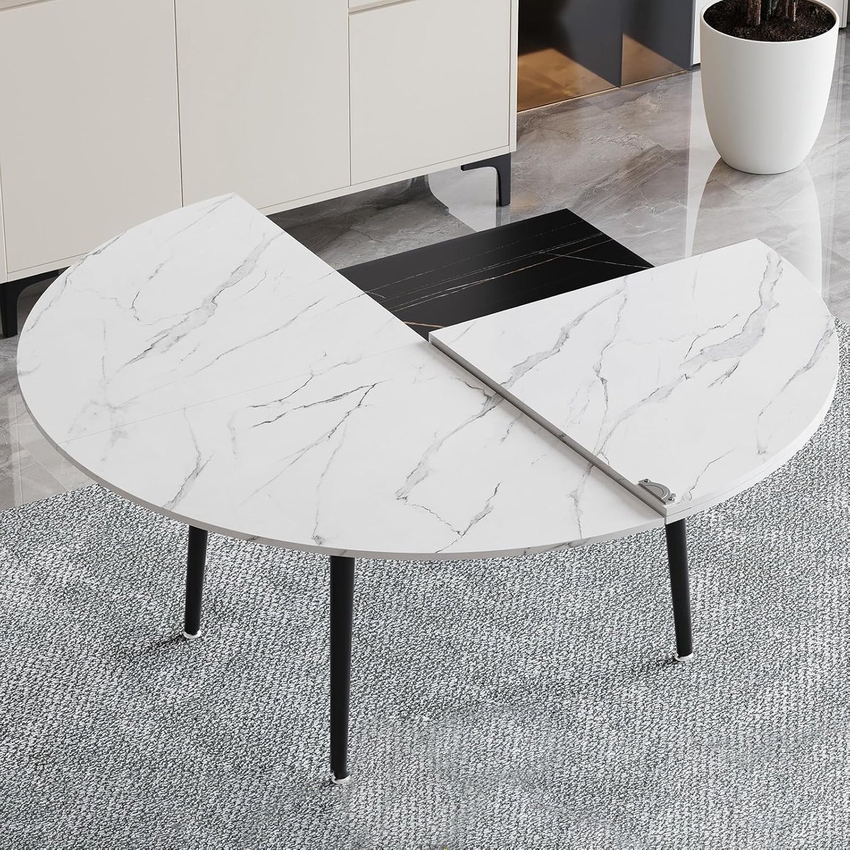 ronde klaptafel houten tafelblad feesten en bijeenkomsten