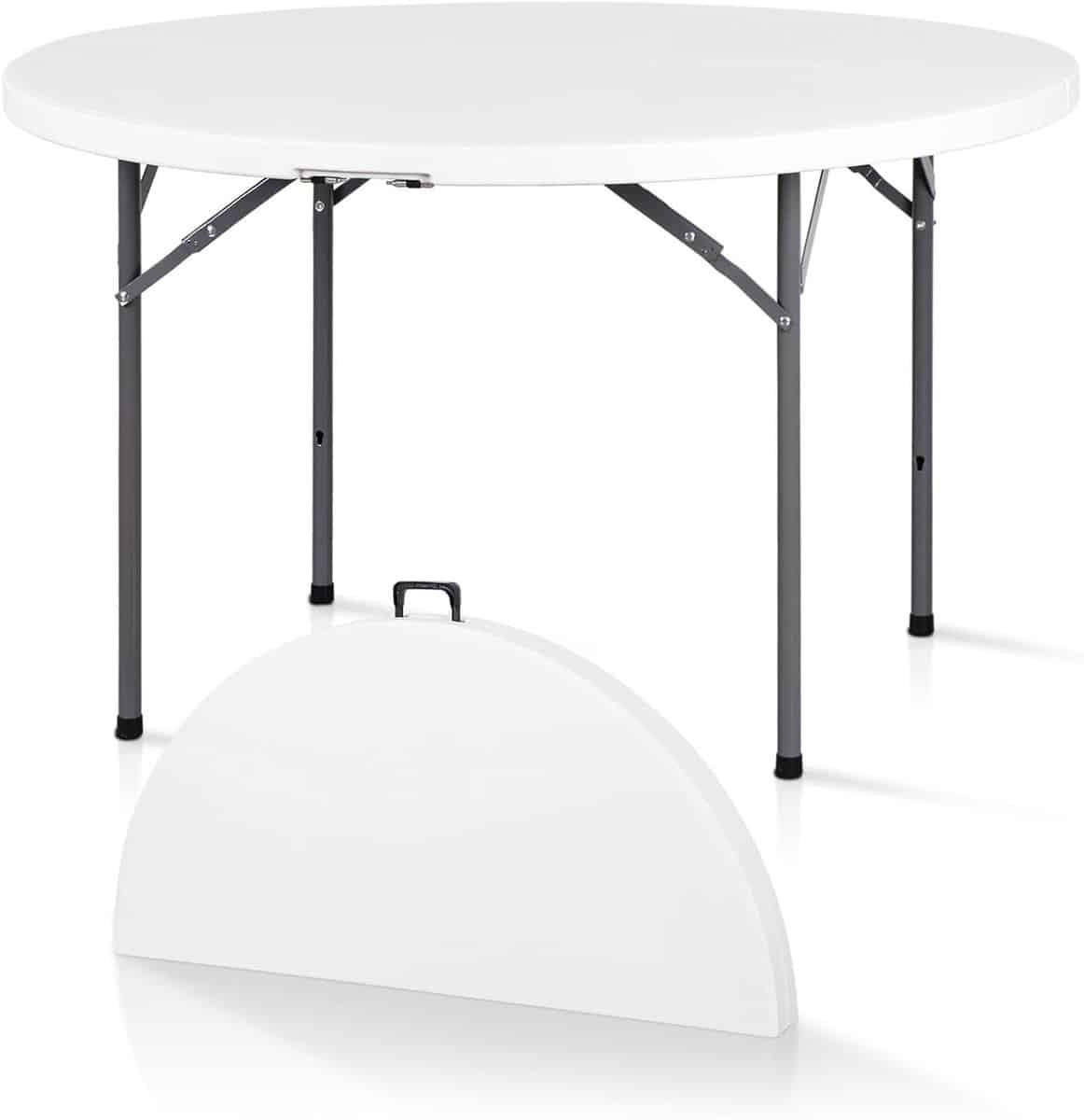 ronde klaptafel opvouwbare tafel veelzijdig gebruik stevige