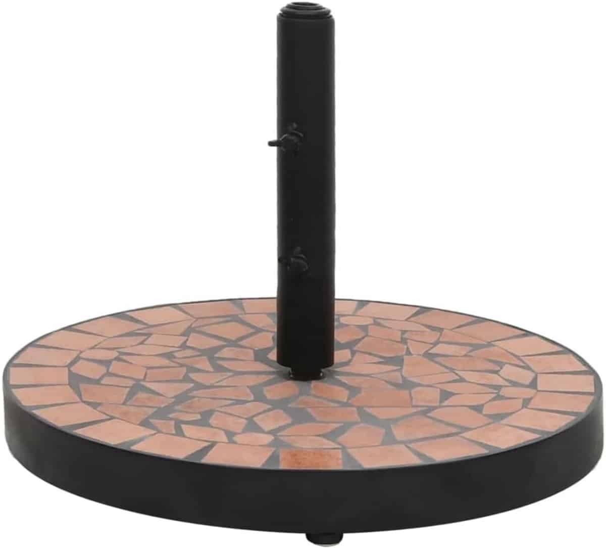 ronde parasolvoet 12 kg terracotta kleurige voet voor terrasparasol