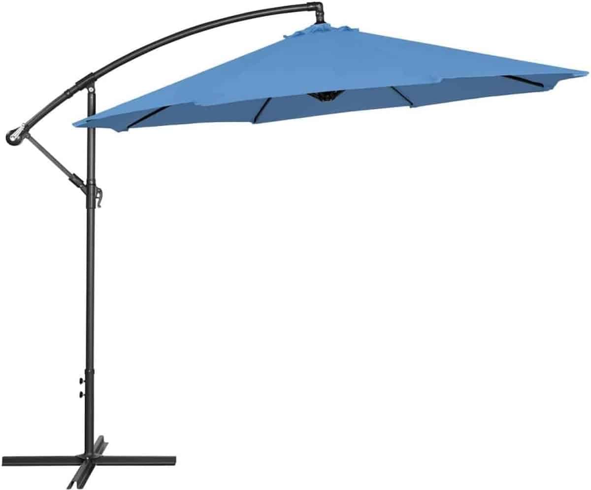 ronde zweefparasol tuin schaduwdoek terras bescherming kantelbaar