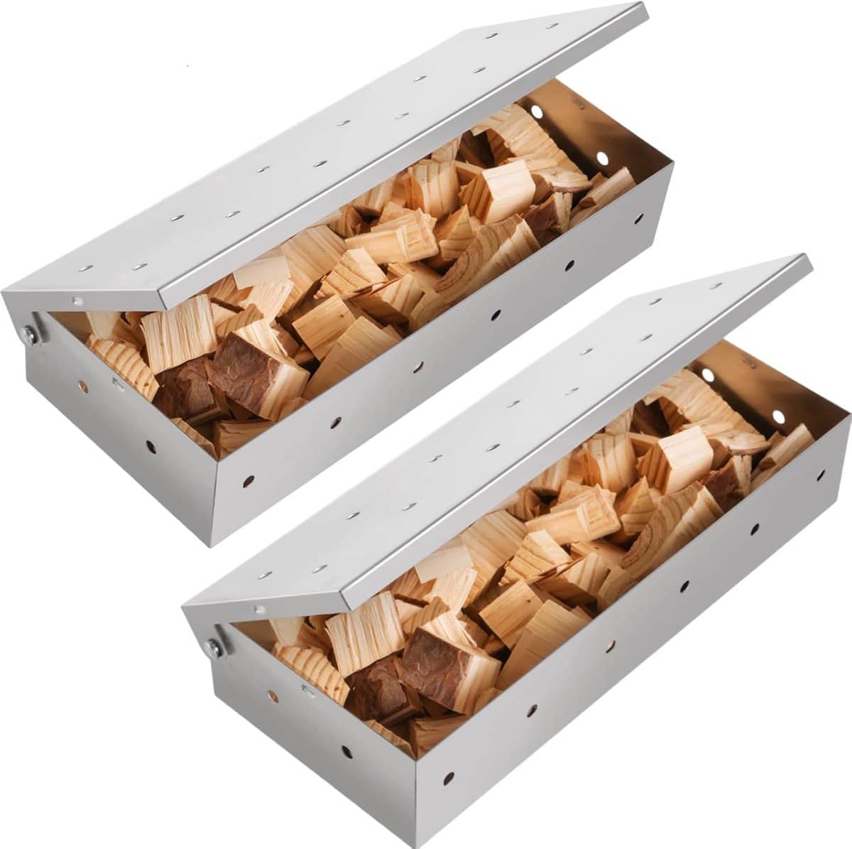 rookdoos 2 pack voor rokerige bbq smaak geschikt voor gas