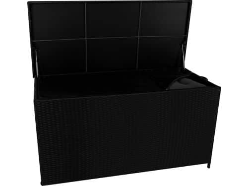 Rotan Tuin Opbergbox Kussenbox 700 L Zwart Grote Rattan Kist