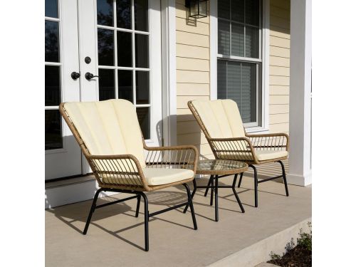 Rotan Tuinmeubelset 3-delig 82,5 x 67 x 92 cm