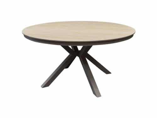 Samantha dining tuintafel 120xH75 cm rond latte keramisch blad