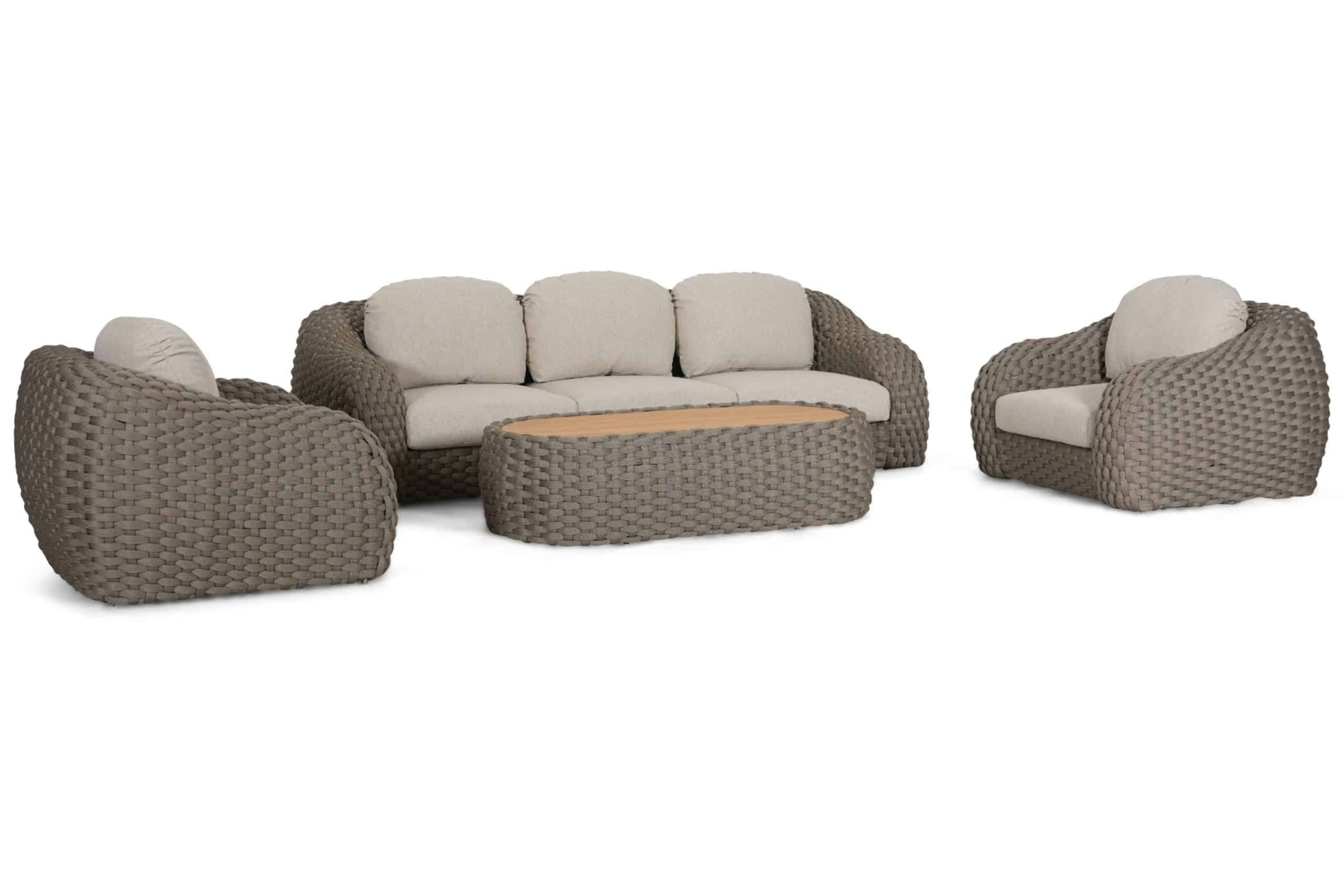 santika corda stoel bank loungeset 4 delig