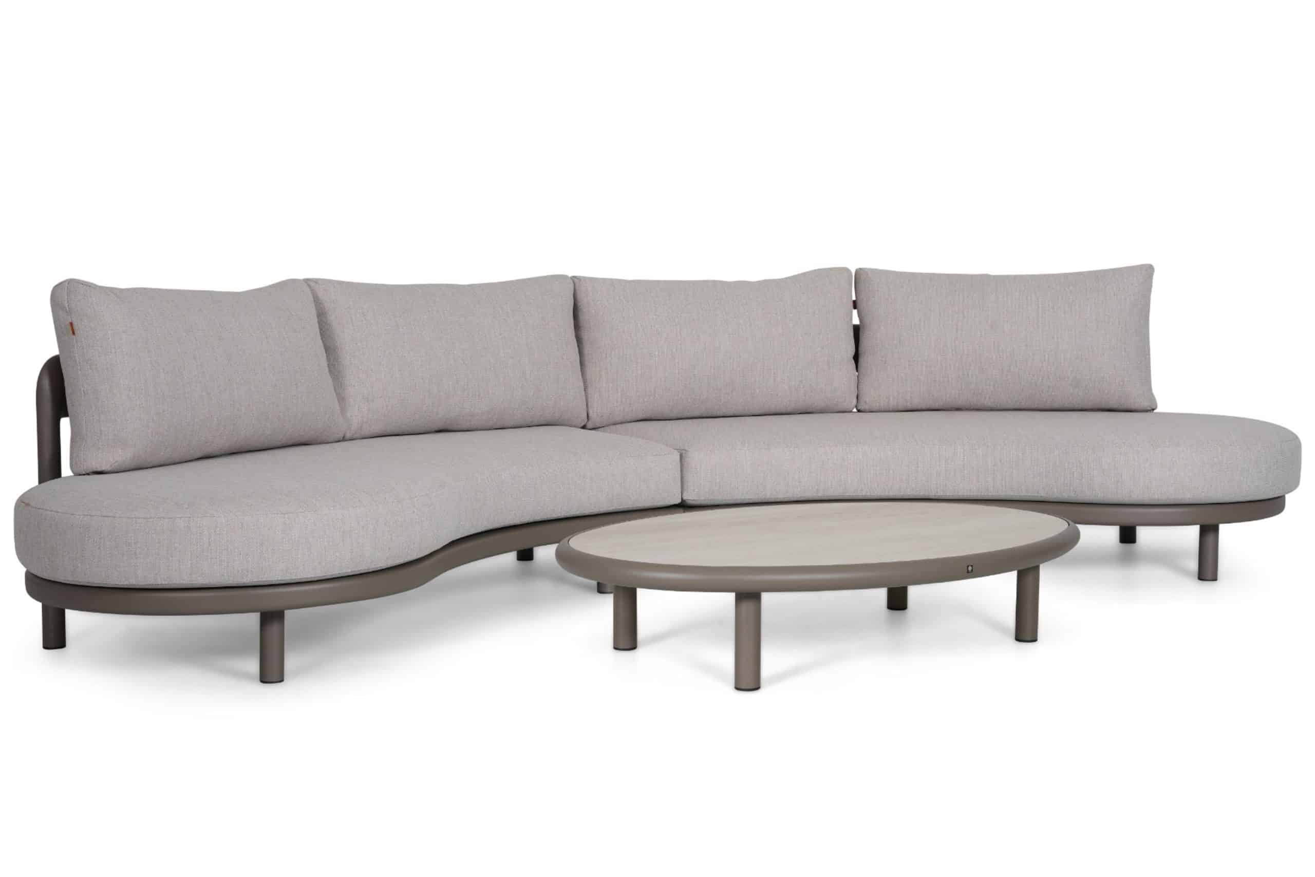 santika wave hoek loungeset 3 delig