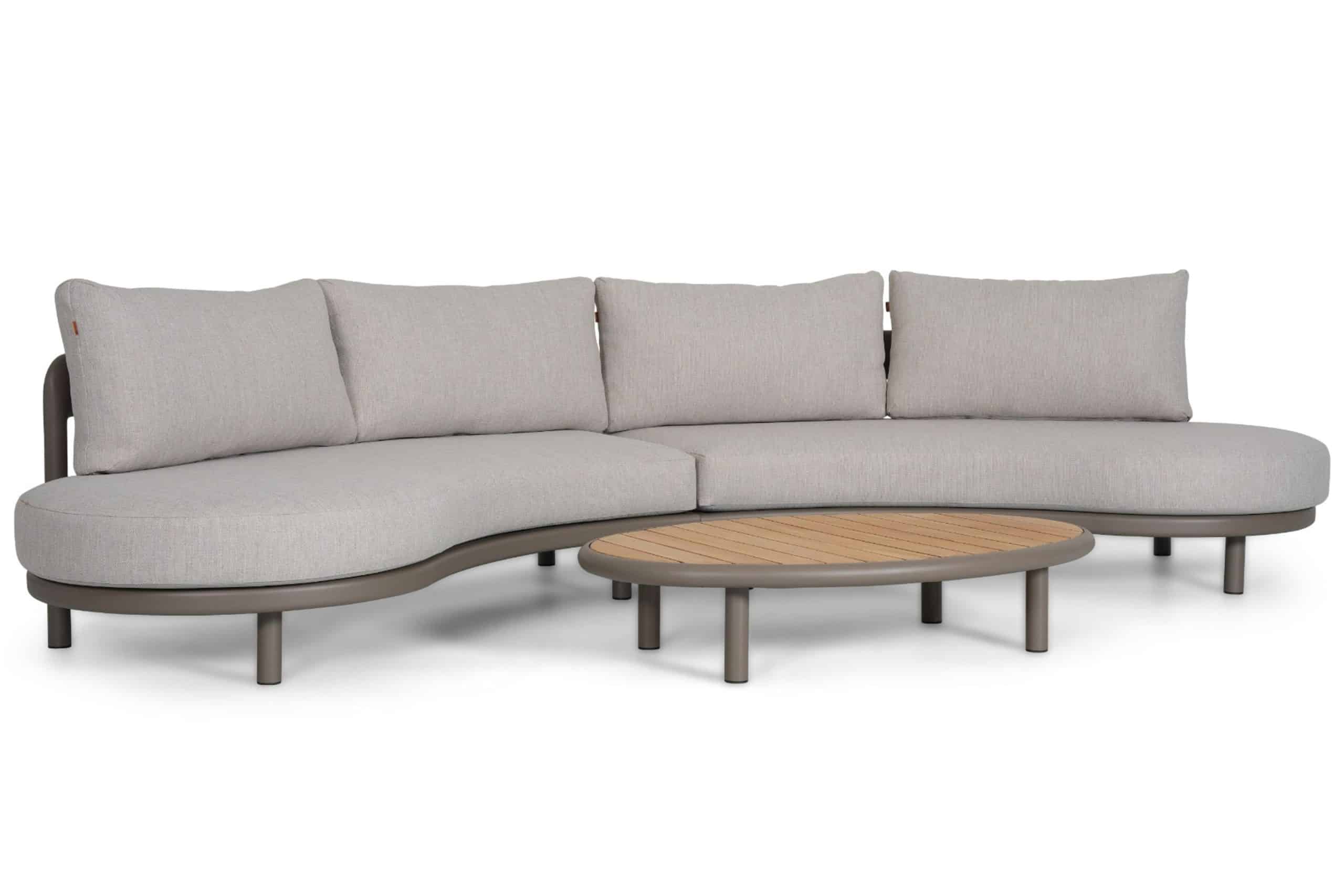 santika wave hoek loungeset 3 delig