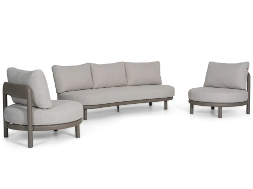 Santika Wave stoel-bank loungeset 3 delig
