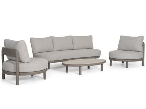 Santika Wave stoel-bank loungeset 4-delig