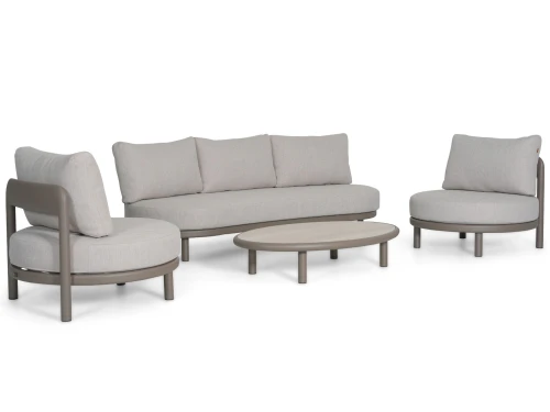 Santika Wave stoel-bank loungeset 4-delig