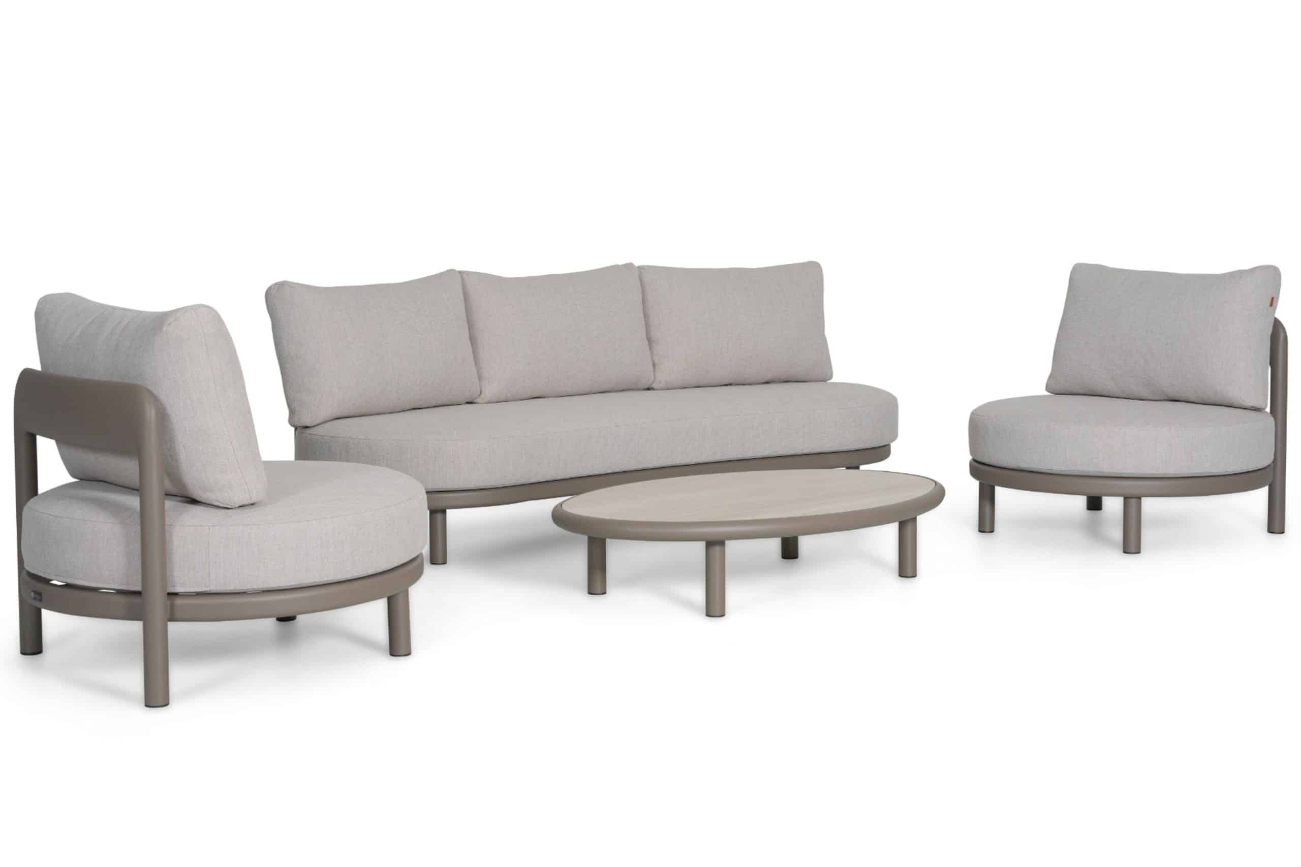 santika wave stoel bank loungeset 4 delig