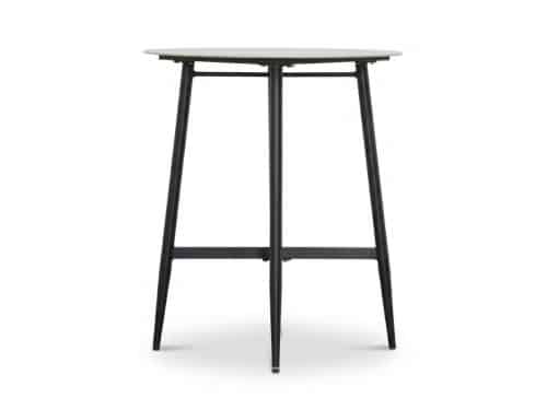 Santos dining bartafel 4 personen | sintered stone + aluminium | Marble Grey | 90cm rond