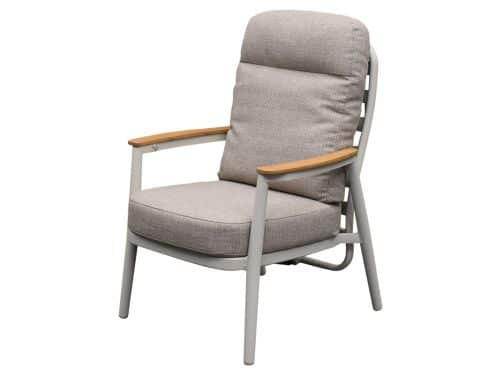 Savanna verstelbare dining tuinstoel aluminium latte