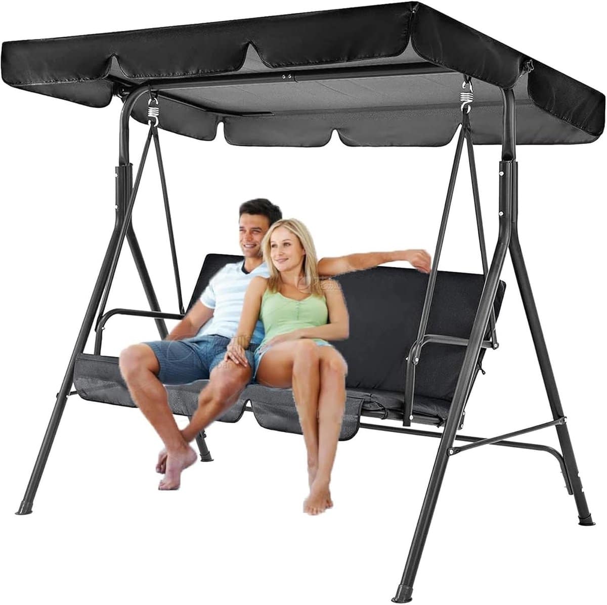 schommelbank luifel terras overkapping buiten ontspannen waterafstotend