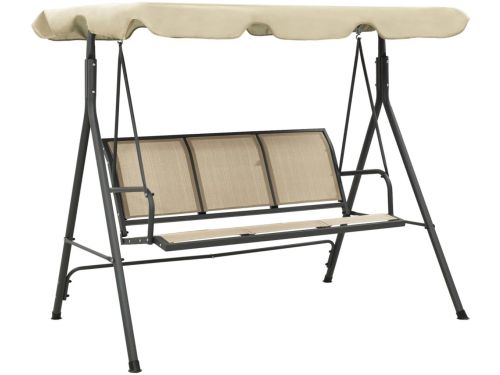 Schommelbank met Luifel - Staal - Antraciet - Weerbestendig