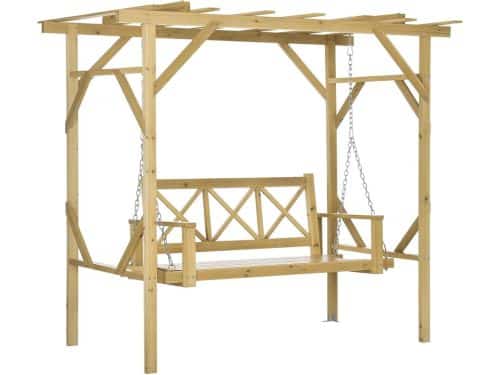 Schommelbank met pergola - Tuinschommelbank buiten - Ontspannen in de