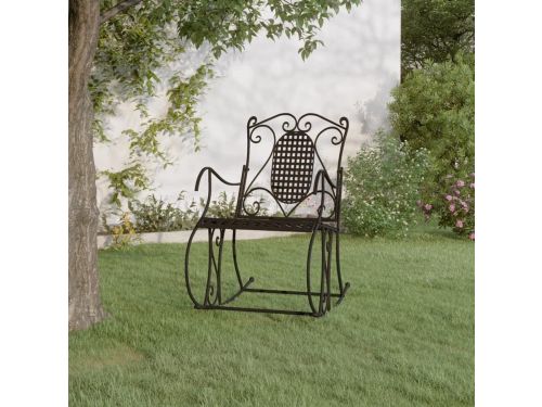 Schommelbank Metaal - Buitenbankje - Ontspannen Buiten - Hoge Rugleuning