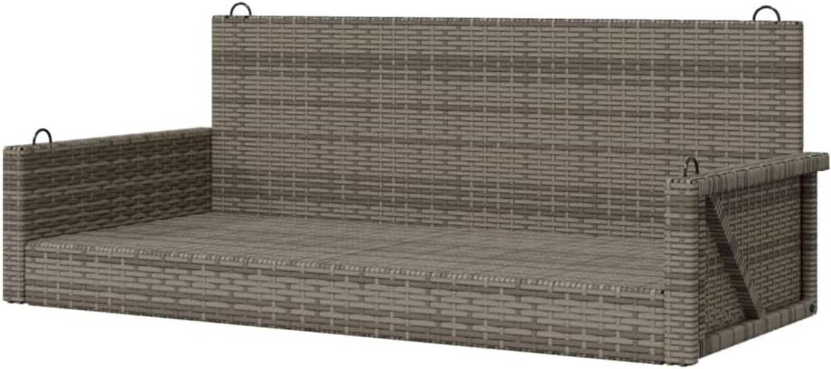 schommelbank rattan hangbank tuin buiten ontspannen onderhoudsarm