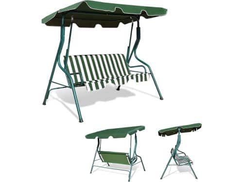 Schommelbank Tuin - 3-zits Bank - Ontspannen Buiten - Verstelbaar