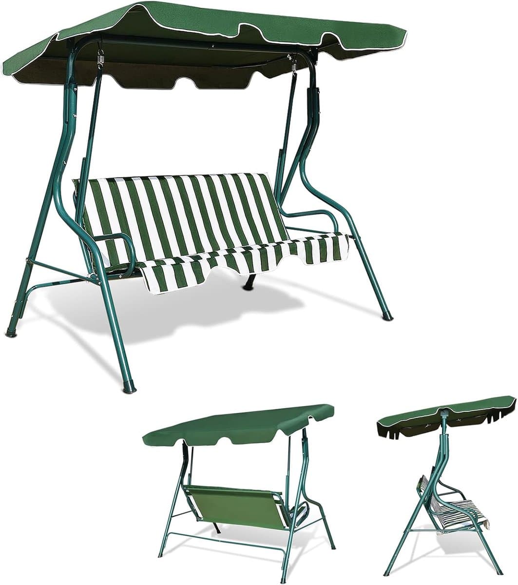 schommelbank tuin 3 zits bank ontspannen buiten verstelbaar