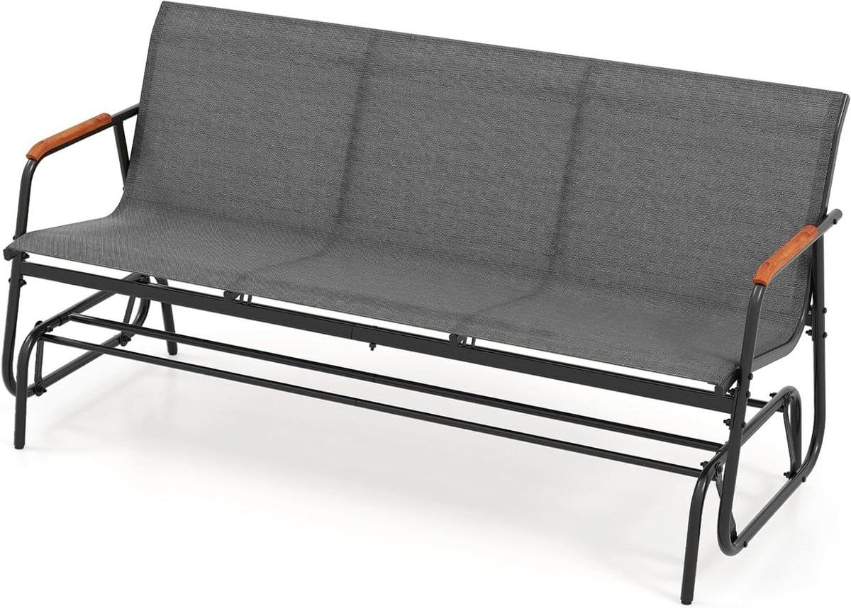 schommelbank tuinbank terrasbank zitbank buiten ontspannen ergonomisch