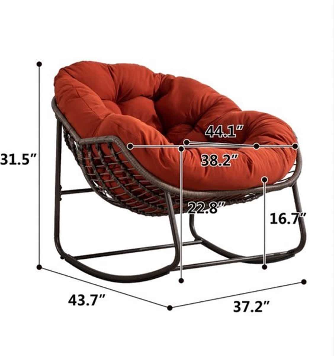 schommelstoel rattan schommelstoel buiten hangstoel buiten relaxstoel