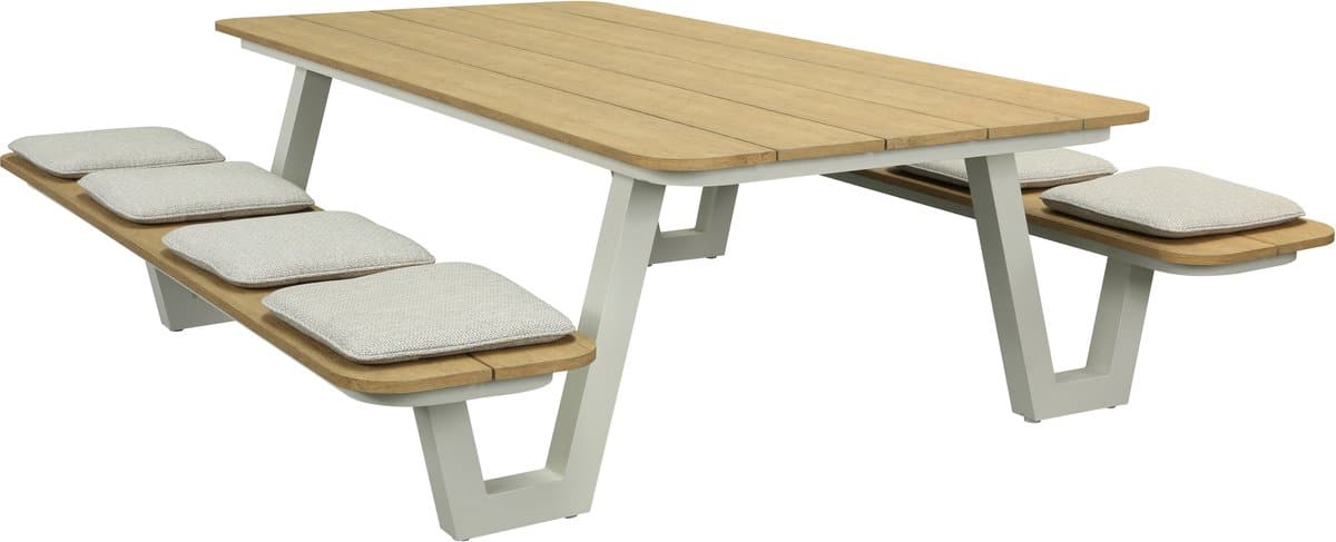 sens line livorno picknickbank 220x217x70cm kunststof