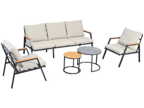 ShopWizz Tuinset - 5 personen - Inclusief Twee Tafels