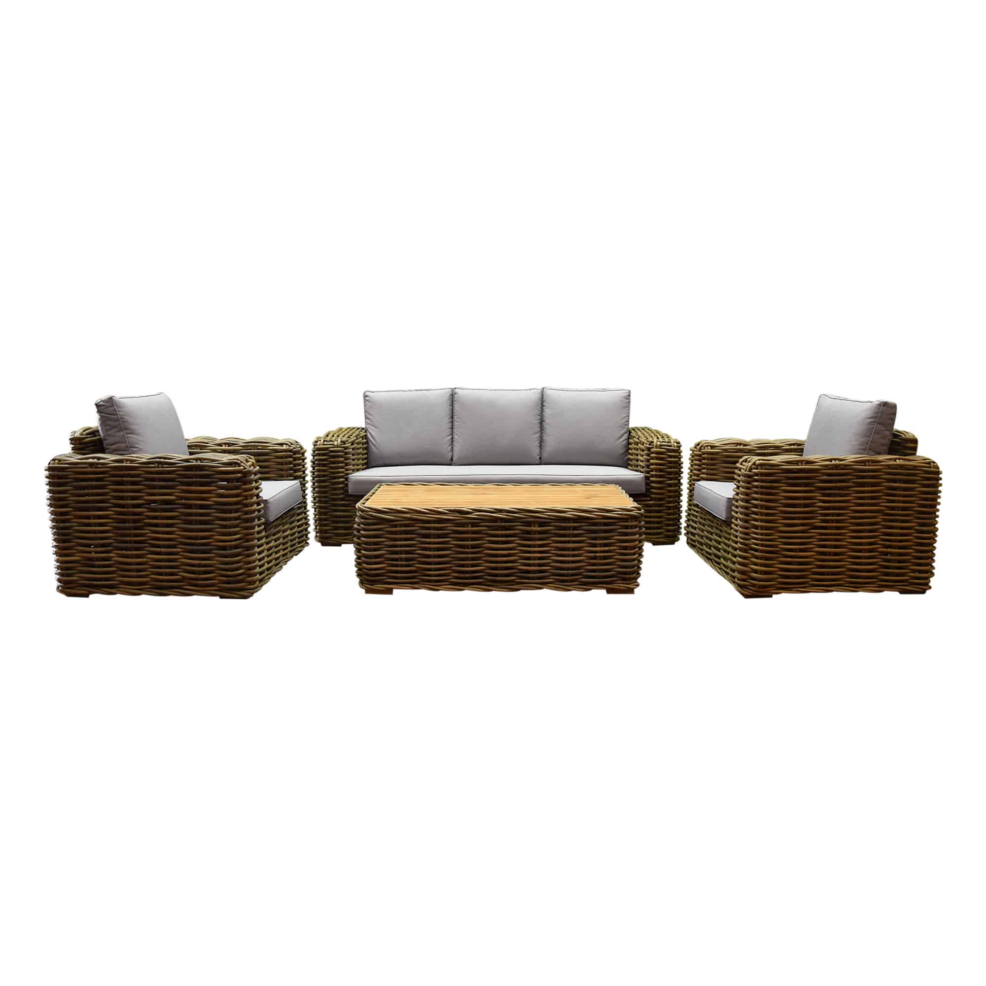 showroommodel sumatra stoel bank loungeset 4 delig naturel rotan