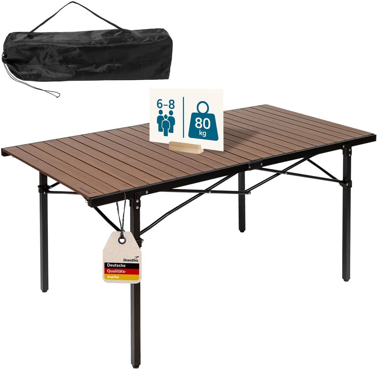 skandika aluminium klaptafel maikku aluminium kampeertafel voor 6 personen