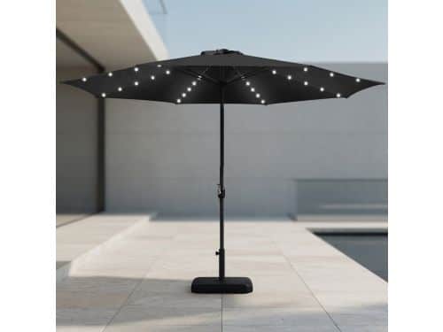 Solar LED Parasol Ø 270 cm - Luxe Zweefparasol met