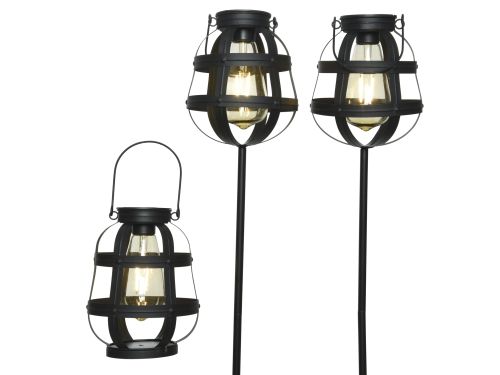 Solar Light (ร14, H80cm) Zwart - 3 st.