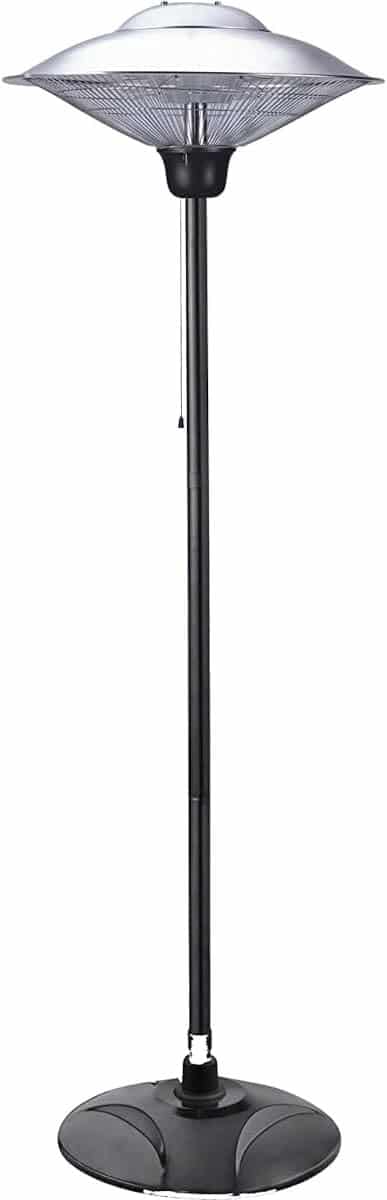 staande terrasverwarmer elektrische straler buiten verwarmen kantelbeveiliging