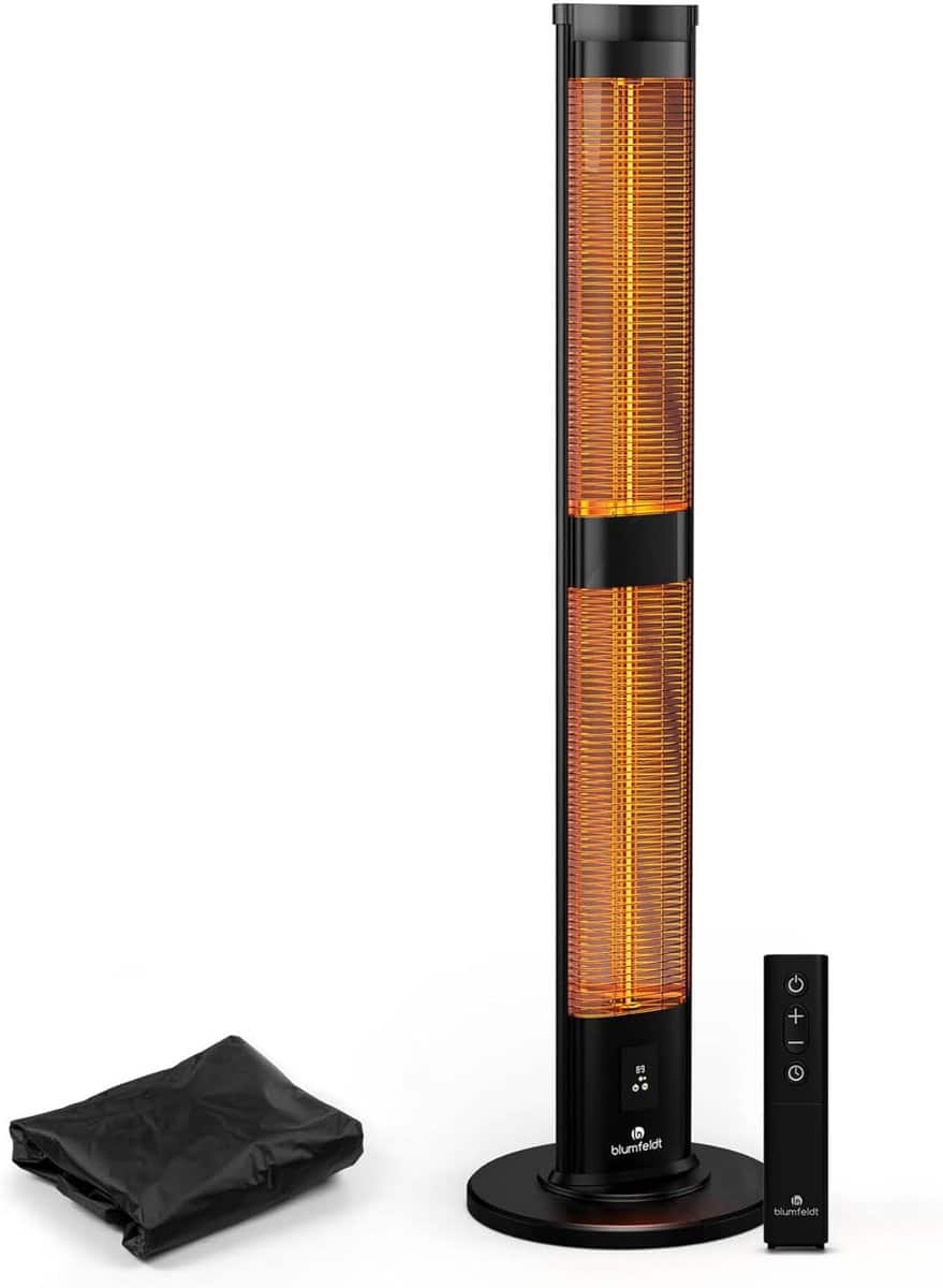 staande terrasverwarmer infrarood verwarming buiten genieten directe