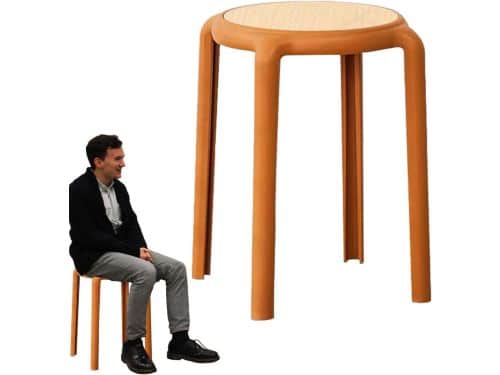 Stapelbare Kruk - Ronde Stoelen - Ruimtebesparend Opbergen - Sterke