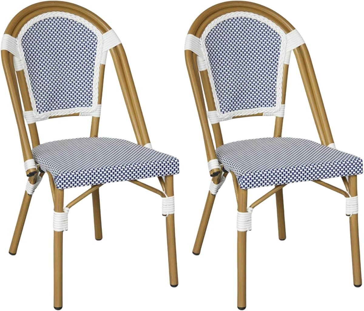 stapelbare stoelen buitenstoelen tuin terras dineren lichtgewicht